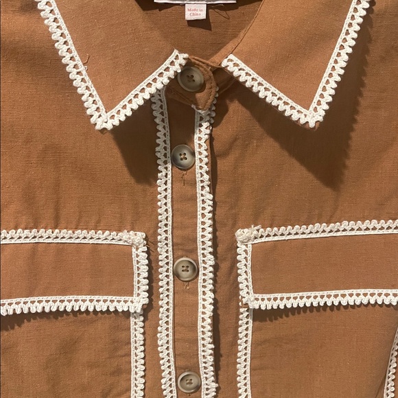 CIEBON Crocheted Sleeveless Belted Romper - Picture 2 of 5